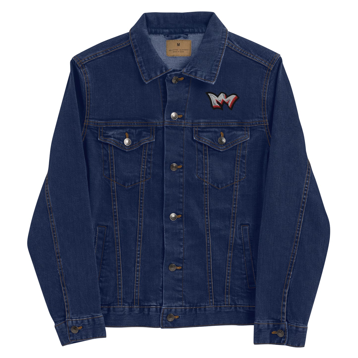 Denim King Leek Platinum Crown Embroidered Jacket